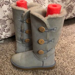 Ugg boots  light blue size 8.